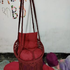 গোলাপী কালার  ১৮ ইঞ্চি দোলনা সাথে  ২টা বালিশ